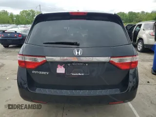 2013 Honda Odyssey EX-L with VIN 5FNRL5H61DB019930, listed as a Copart auction lot 54666775 with 175,300 mi miles and Salvage title. Bid and sale history available at DreamBid. Image 6.