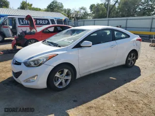 2013 Hyundai Elantra Coupe GS PZEV with VIN KMHDH6AE9DU009992, listed as a Copart auction lot 72083804 with 144,686 mi miles and Salvage Title. Bid and sale history available at carsss.com. Image 1.