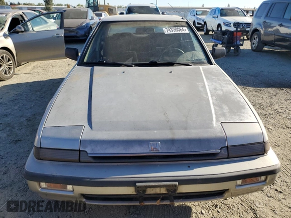 1988 Honda Accord with VIN JHMCA5539JC062134, listed as a Copart auction lot 74330064 with 168,176 mi miles and Salvage title. Bid and sale history available at DreamBid. Image 5.