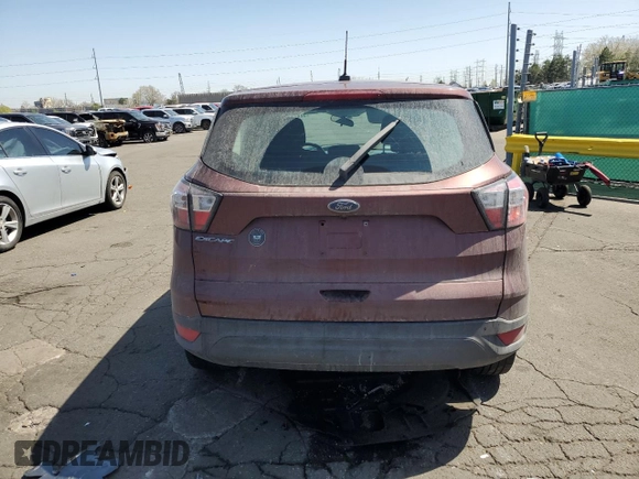 2018 Ford Escape S with VIN 1FMCU0F75JUC94927, listed as a Copart auction lot 52801365 with 81,683 mi miles and Salvage Title. Bid and sale history available at carsss.com. Image 6.