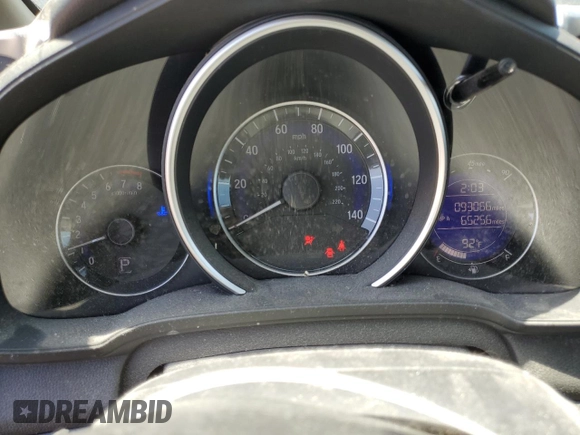 2015 Honda Fit EX-L with VIN 3HGGK5H80FM724424, listed as a Copart auction lot 61461995 with 93,066 mi miles and Salvage title. Bid and sale history available at DreamBid. Image 9.