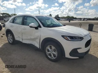 2024 Honda HR-V LX with VIN 3CZRZ1H34RM727051, listed as a Copart auction lot 44580075 with 15,573 mi miles and Salvage Title. Bid and sale history available at DreamBid. Image 4.
