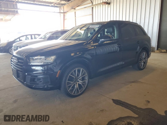 2019 Audi Q7 Prestige z VIN WA1VAAF76KD038075, wystawiony jako Copart lot #56553675 z przebiegiem 43 002 mil mil oraz Szkoda całkowita • Salvage title. Historia ofert i sprzedaży dostępna na DreamBid. Obrazek 1.