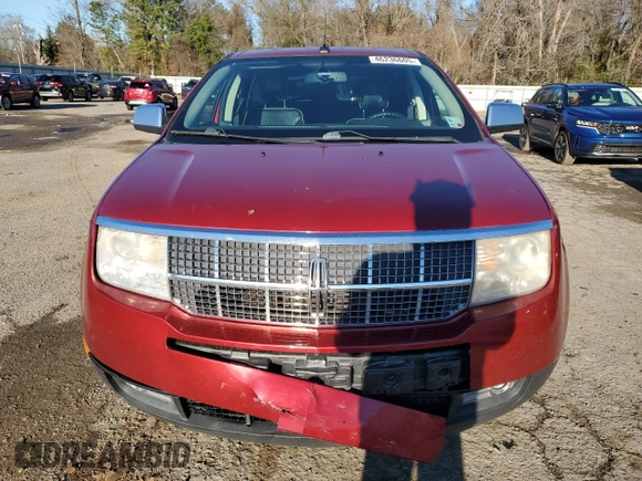 2008 Lincoln MKX with VIN 2LMDU68C48BJ25634, listed as a Copart auction lot 46236605 with 128,766 mi miles and Salvage Title. Bid and sale history available at carsss.com. Image 5.