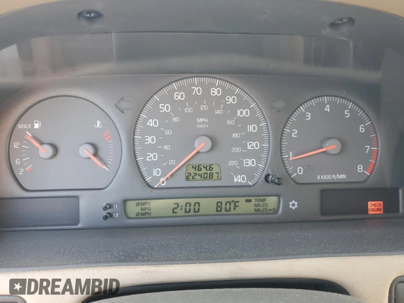 2000 Volvo S70 с VIN YV1LS61J6Y2667537, выставлен на аукционе Copart как лот 81875774 с пробегом 224 087 миль миль и Чистый • Clean title. История ставок и продаж доступна на DreamBid. Изображение 9.