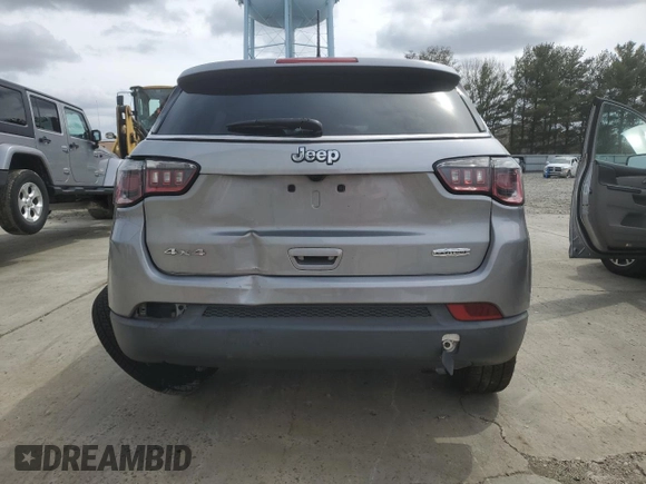 2018 Jeep Compass Latitude with VIN 3C4NJDBBXJT230562, listed as a Copart auction lot 51634095 with 74,464 mi miles and Salvage Title. Bid and sale history available at carsss.com. Image 6.