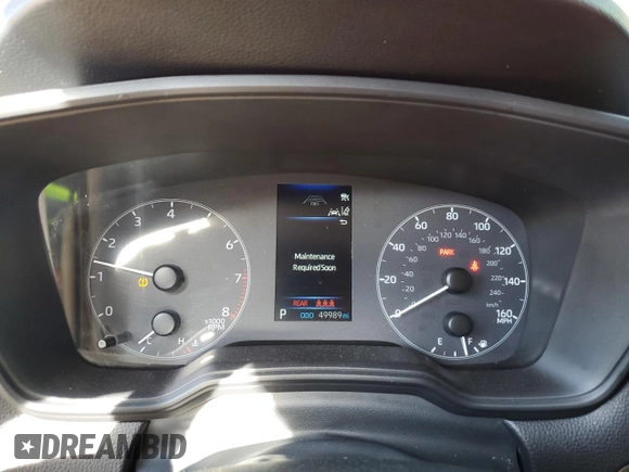 2023 Toyota Corolla Cross LE with VIN 7MUCAAAG9PV068256, listed as a Copart auction lot 53640845 with 49,989 mi miles and Salvage title. Bid and sale history available at DreamBid. Image 9.