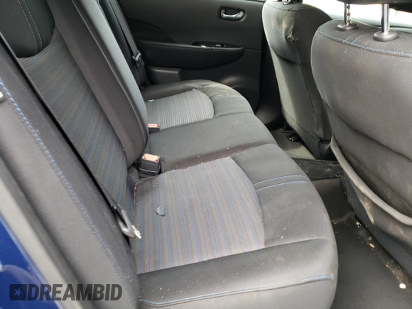 2021 Nissan LEAF SV with VIN 1N4AZ1CVXMC553109, listed as a Copart auction lot 71119954 with Not Provided miles and Salvage Title. Bid and sale history available at DreamBid. Image 12.