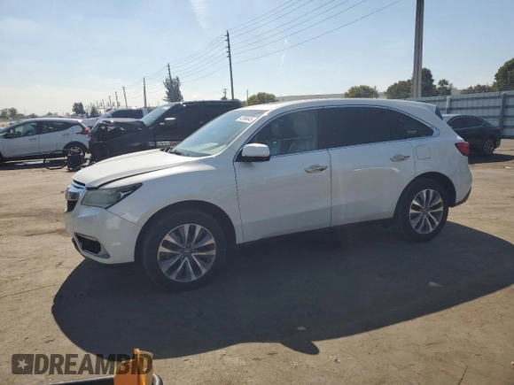 2015 Acura MDX Technology with VIN 5FRYD3H41FB004096, listed as a Copart auction lot 42956645 with 149,115 mi miles and Salvage Title. Bid and sale history available at DreamBid. Image 1.