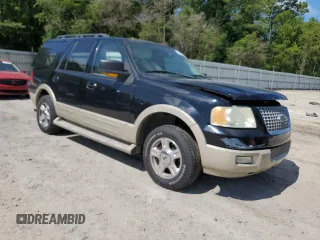 2006 Ford Expedition Eddie Bauer with VIN 1FMFU17556LA63250, listed as a Copart auction lot 61906595 with 151,047 mi miles and Salvage title. Bid and sale history available at DreamBid. Image 4.