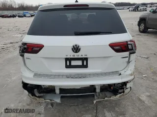 2022 Volkswagen Tiguan SEL R-Line with VIN 3VV4B7AX3NM038974, listed as a Copart auction lot 43958685 with 56,940 mi miles and Non Repairable. Bid and sale history available at carsss.com. Image 6.
