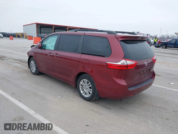 2017 Toyota Sienna XLE Auto Access Seat with VIN 5TDYZ3DC6HS820641, listed as a IAAI auction lot 41184049 with 118,607 mi miles and . Bid and sale history available at DreamBid. Image 3.