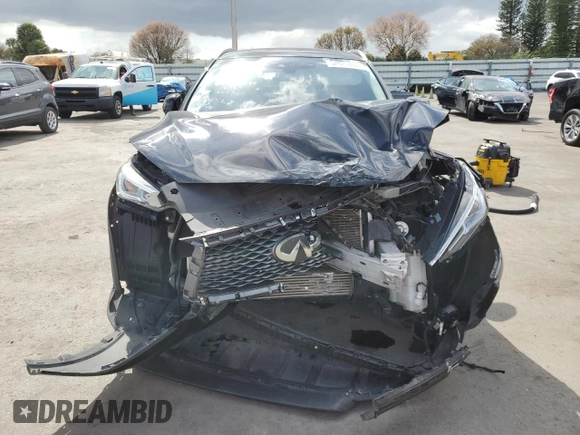 2019 Infiniti QX50 LUXE with VIN 3PCAJ5M16KF117748, listed as a Copart auction lot 52475865 with 95,620 mi miles and Non Repairable. Bid and sale history available at carsss.com. Image 5.