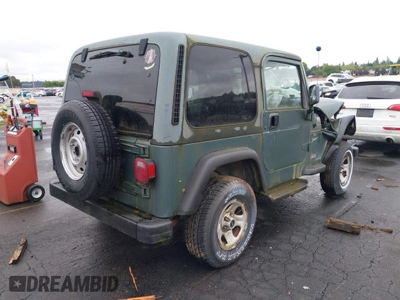1999 Jeep Wrangler Sport with VIN 1J4FY19S6XP428003, listed as a IAAI auction lot 42149234 with 1 mi miles. Bid and sale history available at carsss.com. Image 4.
