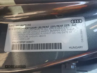 2015 Audi A3 1.8T Premium with VIN WAUACGFF6F1006871, listed as a Copart auction lot 79886513 with 114,911 mi miles. Bid and sale history available at carsss.com. Image 14.