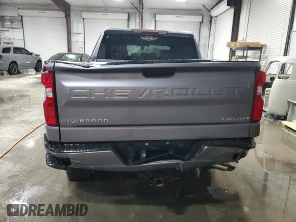 2020 Chevrolet Silverado 1500 Custom with VIN 3GCPWBEH7LG248284, listed as a Copart auction lot 44974775 with 122,275 mi miles and Salvage Title. Bid and sale history available at carsss.com. Image 6.