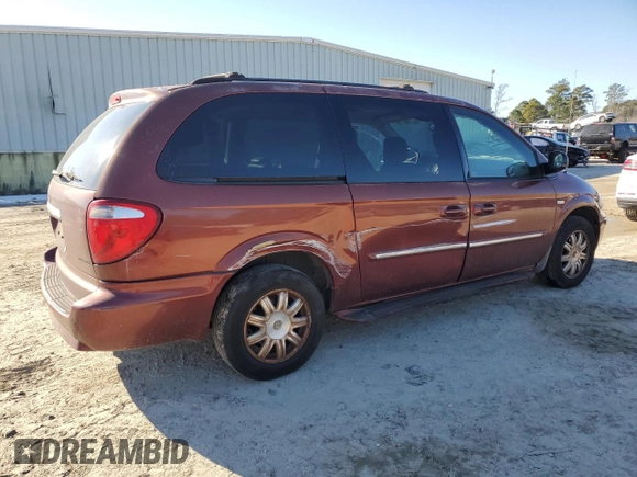 2007 Chrysler Town & Country LWB Touring with VIN 2A8GP54LX7R195626, listed as a Copart auction lot 89100675 with 123,380 mi miles and Salvage Title. Bid and sale history available at carsss.com. Image 3.