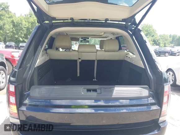 2015 Land Rover Range Rover Supercharged with VIN SALGS2TF1FA219503, listed as a IAAI auction lot 42580352 with 104,534 mi miles and . Bid and sale history available at DreamBid. Image 18.