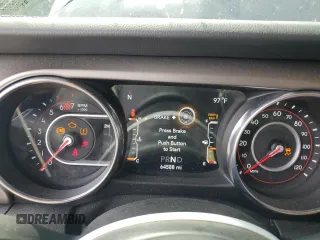 2020 Jeep Wrangler Unlimited Rubicon with VIN 1C4HJXFN2LW218258, listed as a Copart auction lot 55951655 with 64,588 mi miles and Non repairable. Bid and sale history available at DreamBid. Image 9.