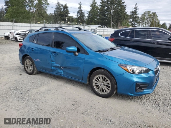 2017 Subaru Impreza Premium z VIN 4S3GTAB60H3738081, wystawiony jako Copart lot #56072805 z przebiegiem 90 138 mil mil oraz Szkoda całkowita • Salvage title. Historia ofert i sprzedaży dostępna na DreamBid. Obrazek 4.