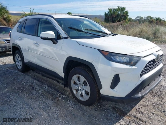 2019 Toyota RAV4 LE with VIN JTMG1RFV7KD014072, listed as a IAAI auction lot 40529233 with 1 mi miles. Bid and sale history available at carsss.com. Image 1.