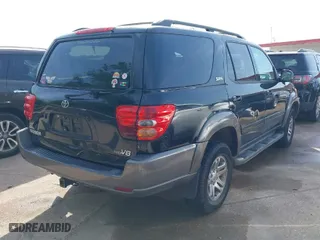 2004 Toyota Sequoia SR5 with VIN 5TDZT34A44S217542, listed as a IAAI auction lot 42021784 with 258,459 mi miles. Bid and sale history available at carsss.com. Image 4.