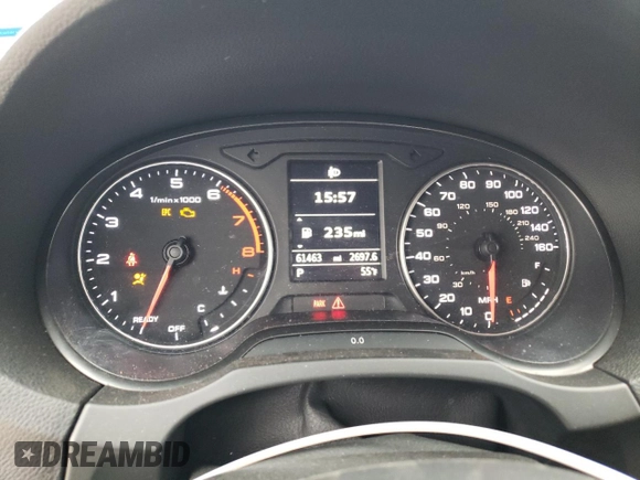 2016 Audi A3 1.8T Premium with VIN WAUA7GFF7G1117029, listed as a Copart auction lot 67935812 with 61,463 mi miles. Bid and sale history available at carsss.com. Image 9.