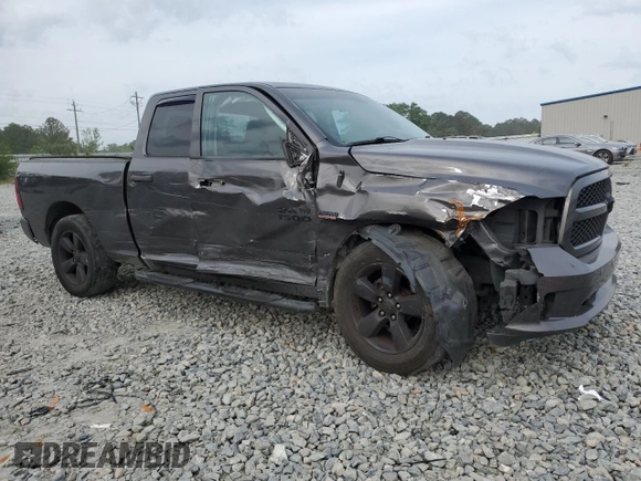 2017 Ram 1500 Express with VIN 1C6RR6FT1HS695789, listed as a Copart auction lot 54133685 with 155,179 mi miles and Salvage title. Bid and sale history available at DreamBid. Image 4.