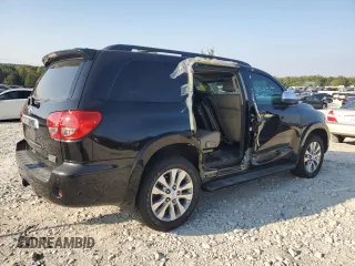 2014 Toyota Sequoia Limited with VIN 5TDKY5G17ES053618, listed as a Copart auction lot 73760564 with 105,561 mi miles and Salvage Title. Bid and sale history available at carsss.com. Image 3.