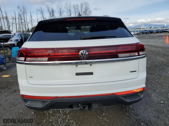 2025 Volkswagen Atlas Cross Sport 2.0T SE w/Technology with VIN 1V2HE2CAXSC200632, listed as a Copart auction lot 44408765 with 2,932 mi miles and Clean Title. Bid and sale history available at carsss.com. Image 6.
