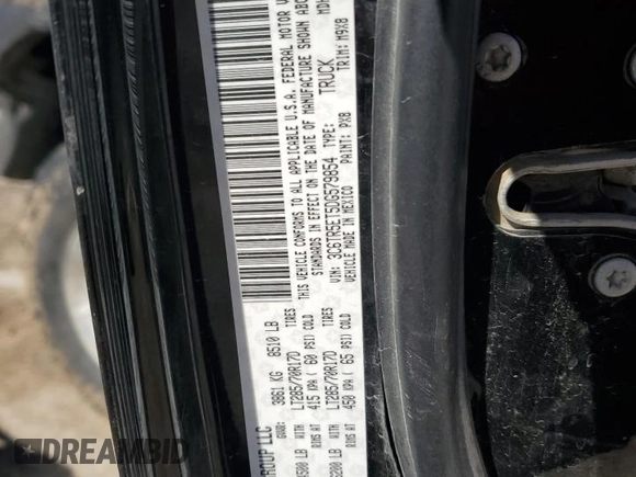 2013 Ram 2500 Power Wagon с VIN 3C6TR5ET5DG579854, выставлен на аукционе Copart как лот 79080664 с пробегом Не указан миль и Списание • Salvage title. История ставок и продаж доступна на DreamBid. Изображение 13.