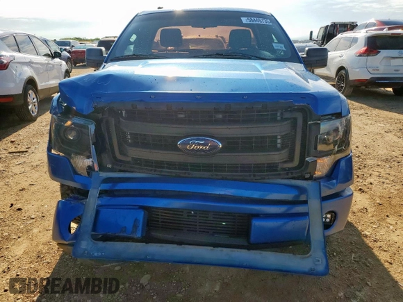 2013 Ford F-150 XL with VIN 1FTMF1CF4DFB44109, listed as a Copart auction lot 58445735 with 139,336 mi miles and Salvage title. Bid and sale history available at DreamBid. Image 5.
