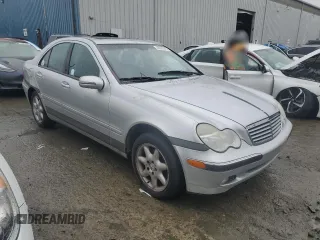 2002 Mercedes-Benz C 230/260/280/320 with VIN WDBRF61J62F291411, listed as a Copart auction lot 49025615 with Not Provided miles and Salvage Title. Bid and sale history available at DreamBid. Image 4.