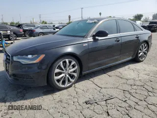 2013 Audi A6 Prestige with VIN WAUHGAFC6DN157169, listed as a Copart auction lot 60335545 with 86,488 mi miles and Salvage title. Bid and sale history available at DreamBid. Image 1.