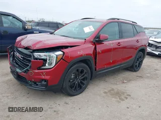 2022 GMC Terrain SLT with VIN 3GKALPEV7NL207444, listed as a IAAI auction lot 41382279 with 7,468 mi miles. Bid and sale history available at carsss.com. Image 2.