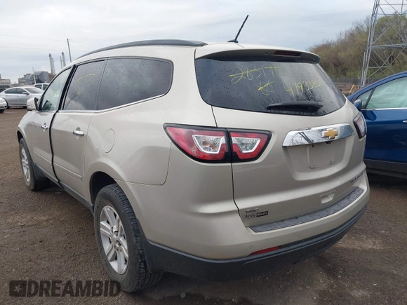 2014 Chevrolet Traverse LT with VIN 1GNKVGKD8EJ283176, listed as a IAAI auction lot 41933831 with 153,235 mi miles. Bid and sale history available at carsss.com. Image 3.