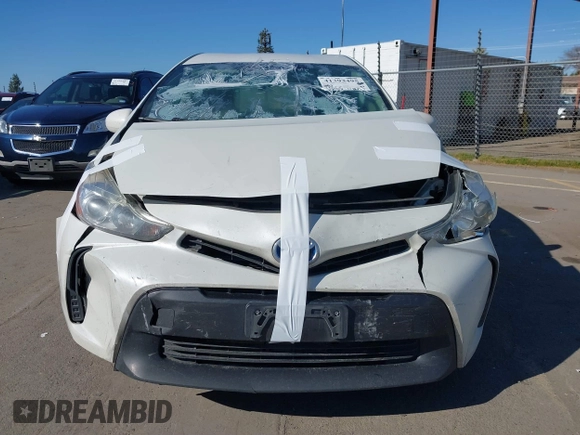 2017 Toyota Prius v Two with VIN JTDZN3EU4HJ067583, listed as a IAAI auction lot 41393495 with 316,410 mi miles. Bid and sale history available at carsss.com. Image 12.