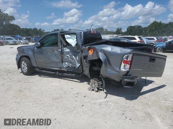 2022 Chevrolet Colorado 2WD LT z VIN 1GCGSCEA9N1300391, wystawiony jako Copart lot #61027495 z przebiegiem 43 246 mil mil oraz Szkoda całkowita • Salvage title. Historia ofert i sprzedaży dostępna na DreamBid. Obrazek 2.