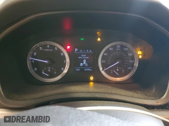 2019 Hyundai Sonata SE with VIN 5NPE24AF8KH740640, listed as a Copart auction lot 53486155 with 89,396 mi miles and Clean Title. Bid and sale history available at DreamBid. Image 9.