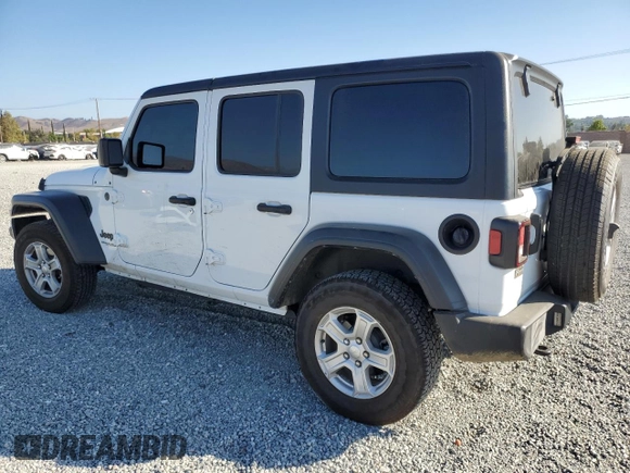 2022 Jeep Wrangler Unlimited Sport S with VIN 1C4HJXDNXNW256780, listed as a Copart auction lot 76101474 with 56,954 mi miles and Salvage Title. Bid and sale history available at carsss.com. Image 2.