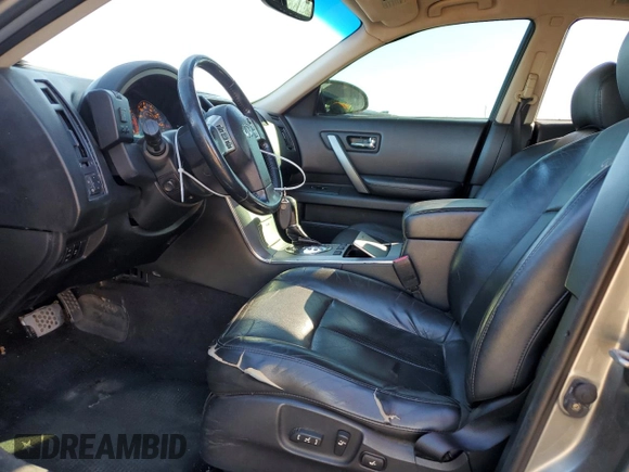 2006 Infiniti FX35 with VIN JNRAS08W96X210684, listed as a Copart auction lot 80438524 with 124,929 mi miles and Salvage Title. Bid and sale history available at carsss.com. Image 7.