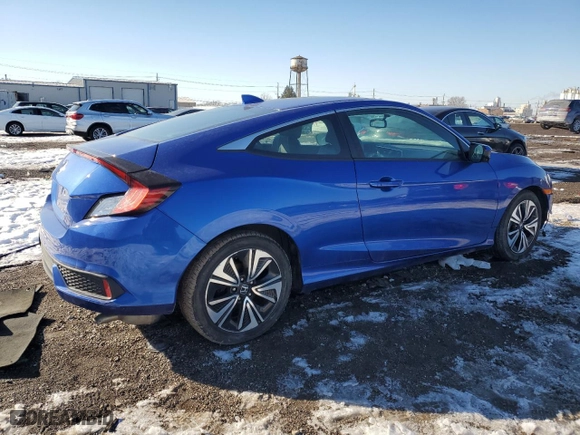 2018 Honda Civic Coupe EX-L with VIN 2HGFC3B7XJH350733, listed as a Copart auction lot 45368875 with NaN miles and Salvage Title. Bid and sale history available at carsss.com. Image 3.