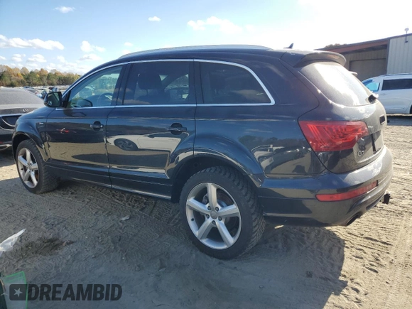 2011 Audi Q7 S line with VIN WA1DGAFE2BD003185, listed as a Copart auction lot 79192554 with 164,365 mi miles and Salvage title. Bid and sale history available at DreamBid. Image 2.