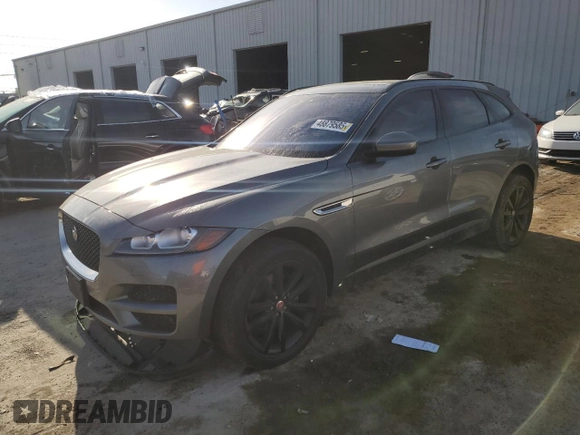 2017 Jaguar F-Pace 35t Premium with VIN SADCJ2BV1HA882806, listed as a Copart auction lot 48879585 with 132,032 mi miles and Salvage Title. Bid and sale history available at DreamBid. Image 1.