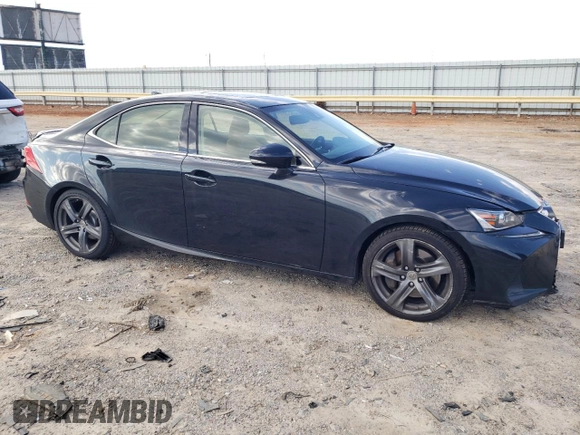 2017 Lexus IS 300 with VIN JTHCM1D28H5020352, listed as a Copart auction lot 43631495 with 78,585 mi miles and Salvage title. Bid and sale history available at DreamBid. Image 4.