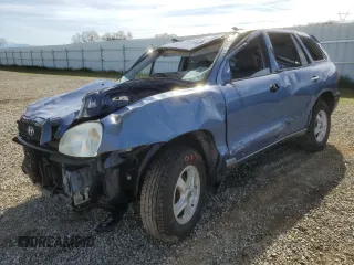 2002 Hyundai Santa Fe GLS with VIN KM8SC13D62U304459, listed as a Copart auction lot 46334035 with 0 mi miles and Salvage Title. Bid and sale history available at carsss.com. Image 1.