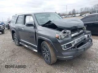 2018 Toyota 4Runner SR5 with VIN JTEBU5JRXJ5496738, listed as a IAAI auction lot 41846428 with 143,870 mi miles. Bid and sale history available at carsss.com. Image 1.