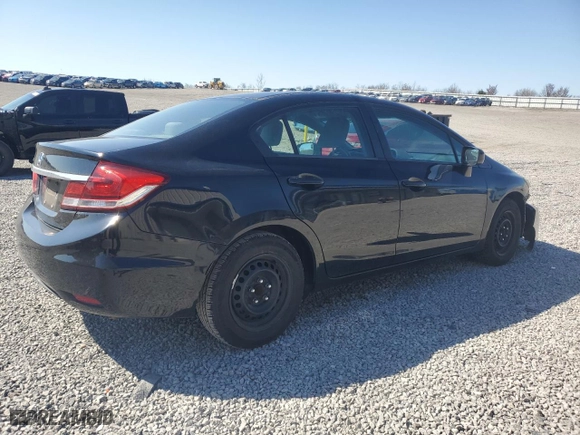 2014 Honda Civic Sedan LX with VIN 19XFB2F52EE043336, listed as a Copart auction lot 50434475 with 127,459 mi miles and Salvage Title. Bid and sale history available at carsss.com. Image 3.
