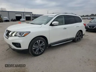 2019 Nissan Pathfinder SL z VIN 5N1DR2MM0KC596840, wystawiony jako Copart lot #43772705 z przebiegiem 54 871 mil mil oraz Szkoda całkowita • Salvage title. Historia ofert i sprzedaży dostępna na DreamBid. Obrazek 1.