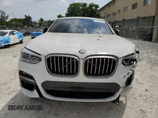 2020 BMW X4 M40i with VIN 5UX2V5C07L9B55214, listed as a Copart auction lot 49868665 with 46,287 mi miles and Salvage Title. Bid and sale history available at carsss.com. Image 5.